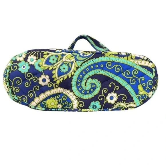 Vera Bradley Retired Rhythm and Blues Quilted Paisley Pattern Shoulder Bag - Picture 5 of 9